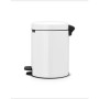 Мусорное ведро с педалью Brabantia NewIcon белое 280429 (2х2л)