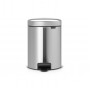 Мусорное ведро с педалью Brabantia NewIcon матовая сталь 112164 (3л)