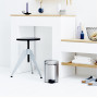 Мусорное ведро с педалью Brabantia NewIcon матовая сталь 112164 (3л)