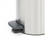 Мусорное ведро с педалью Brabantia NewIcon матовая сталь 112164 (3л)