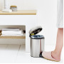 Мусорное ведро с педалью Brabantia NewIcon матовая сталь 112164 (3л)