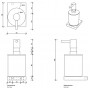 Decor Walther Contract Дозатор для жидкого мыла, подвесной, цвет: черный матовый