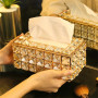 Бокс для салфеток Kassatex Crystal CRL-TH-GD