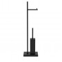 Decor Walther Corner DW 671 Напольная стойка 72см., с ершиком и бумагодержателем, цвет: черный матовый