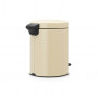 Мусорное ведро с педалью Brabantia NewIcon миндальное 112423 (5л)