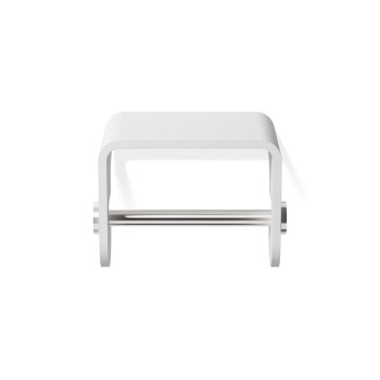 Decor Walther Stone TPH4 Держатель туалетной бумаги, подвесной, цвет: белый / сталь матовая