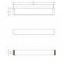 Полотенцедержатель 40 см Decor Walther Brick 0590100