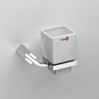 Стакан для зубных щеток керамика к стене квадратный SCHEIN 123CS-R