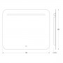 Зеркало с led подсветкой EVOFORM Ledline BY 2444 (70х60)