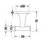 Крючок двойной Duravit Starck T 0099301000 хром