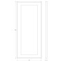 Зеркало с led подсветкой в раме EVOFORM Ledside BY 2215 (60х140)