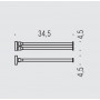 Полотенцедержатель двойной поворотный Colombo Design PLUS W4913