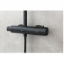 Душевая система с термостатом Lemark Bronx LM3770BL черная