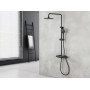 Душевая система с термостатом Lemark Bronx LM3770BL черная