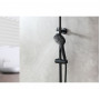 Душевая система с термостатом Lemark Bronx LM3770BL черная
