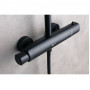 Душевая система с термостатом Lemark Bronx LM3770BL черная