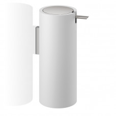 Дозатор для жидкого мыла подвесной белый-матовая сталь Decor Walther Stone 0972255