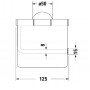 Бумагодержатель с крышкой Duravit Starck T 0099401000 хром