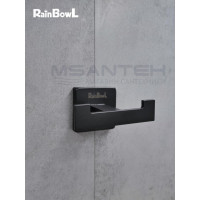 Крючок для ванной Rainbowl 2722-BP CUBE "Коррида" чёрный матовый