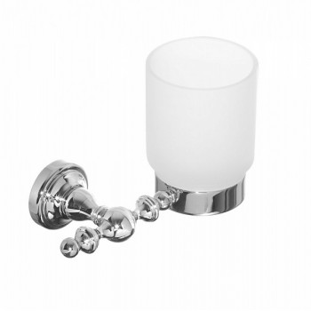 Стакан настенный Camelos Rychmond Chrome H1604M матовое стекло