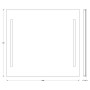 Зеркало с led подсветкой EVOFORM Ledline BY 2118 (90х75)