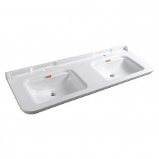 Раковина подвесная двойная на 150 см Kerasan Waldorf 4143K1+811391oro