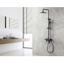 Душевая система с изливом Lemark Bronx LM3762BL черная