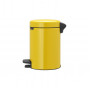 Мусорное ведро с педалью Brabantia NewIcon желтое 113123 (3л)