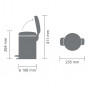Мусорное ведро с педалью Brabantia NewIcon желтое 113123 (3л)