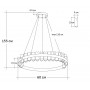 Люстра стеклянная LED