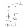 Душевая система с термостатом Wasserkraft A18801 Thermo