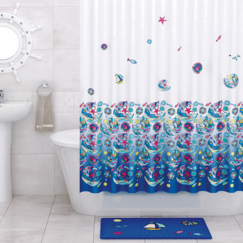 Шторка для ванной Wasserkraft Salm SC-13101 (180х200)