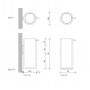 Дозатор для жидкого мыла белый-матовая сталь Decor Walther Stone 0972355