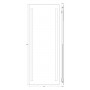 Зеркало с led подсветкой ELLUX Stripe LED STR-A2 9136 (60х160)