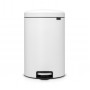 Мусорное ведро с педалью Brabantia NewIcon минерально-белое 114168 (20л)