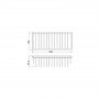 Полка-решетка прямая Veragio Basket Cromo VR.GFT-9045.CR
