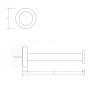 Decor Walther Basic ERH Держатель запасного рулона подвесной, цвет: хром