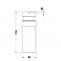Дозатор для жидкого мыла подвесной Duravit Starck T 0099354600 черный