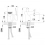 Смеситель для раковины каскадный Lemark Atlantiss LM3246C