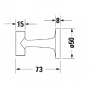 Крючок Duravit Starck T 0099291000 хром