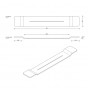 Decor Walther Stone WAN Полка для ванны 95x30см, подвесная, цвет: белый