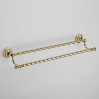 Полотенцедержатель двойной 60 см SCHEIN GOLD 7053040VF