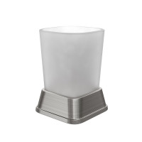 Стакан для зубных щеток настольный Wasserkraft Amper K-5428NICKEL
