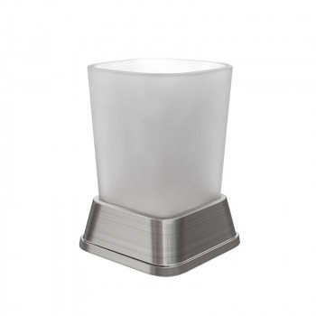 Стакан для зубных щеток настольный Wasserkraft Amper K-5428NICKEL