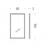 Зеркало для ванной комнаты 60х100 Colombo Design Fashion Mirrors B2045