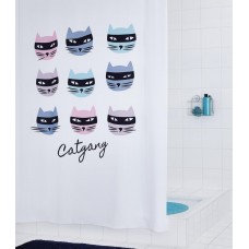Штора для ванных комнат Catgang цветной 180*200 4200300