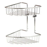 Полка-решетка двойная угловая Veragio Basket Cromo VR.GFT-9034.CR