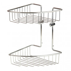 Полка-решетка двойная угловая Veragio Basket Cromo VR.GFT-9034.CR