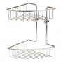 Полка-решетка двойная угловая Veragio Basket Cromo VR.GFT-9034.CR