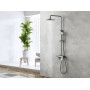 Душевая система с изливом Lemark Bronx LM3762GM графит
